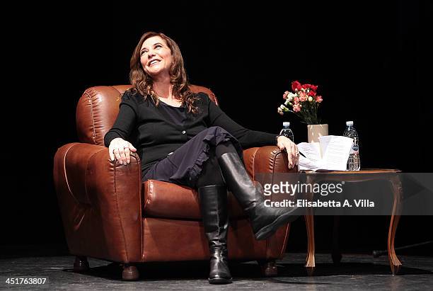 Ivana Chubbuck appears on stage during her acting seminar at Teatro Ambra Jovinelli on November 24, 2013 in Rome, Italy.