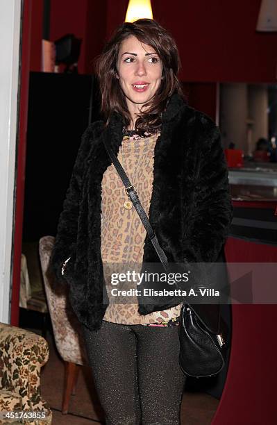 Thony attends the Ivana Chubbuck Acting Seminar at Teatro Ambra Jovinelli on November 24, 2013 in Rome, Italy.