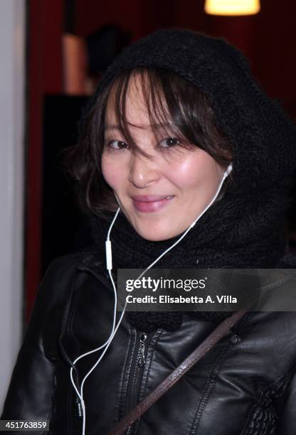 Jun Ichikawa attends the Ivana Chubbuck Acting Seminar at Teatro Ambra Jovinelli on November 24, 2013 in Rome, Italy.