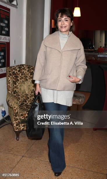 Mia Benedetta attends the Ivana Chubbuck Acting Seminar at Teatro Ambra Jovinelli on November 24, 2013 in Rome, Italy.