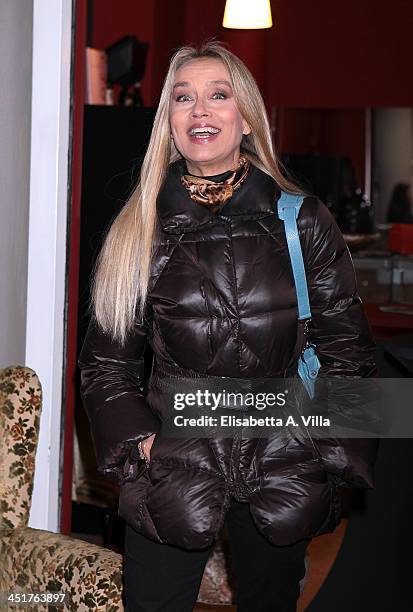 Gloria Guida attends the Ivana Chubbuck Acting Seminar at Teatro Ambra Jovinelli on November 24, 2013 in Rome, Italy.