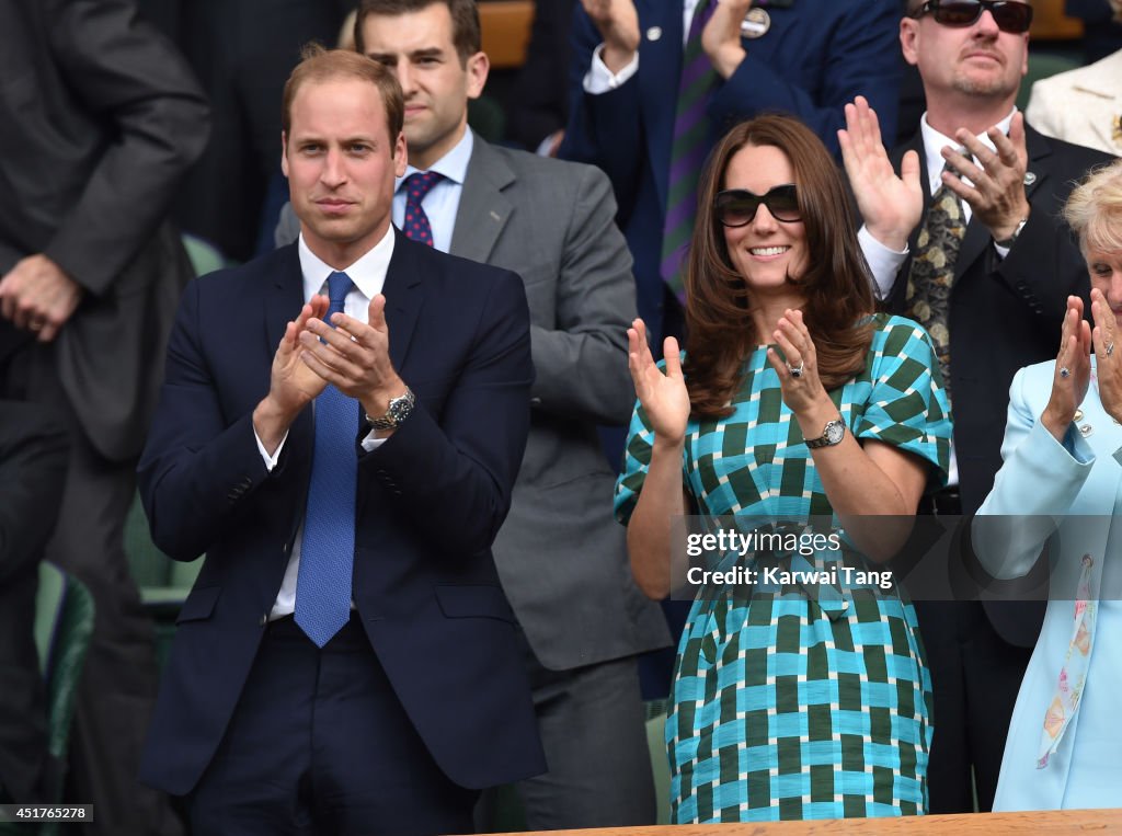 Celebrities Attend The Wimbledon Championships