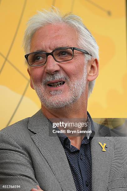 President Brian Cookson attended the second stage of the 2014 Tour de France, a 201km stage between York and Sheffield, on July 6, 2014 in Sheffield,...