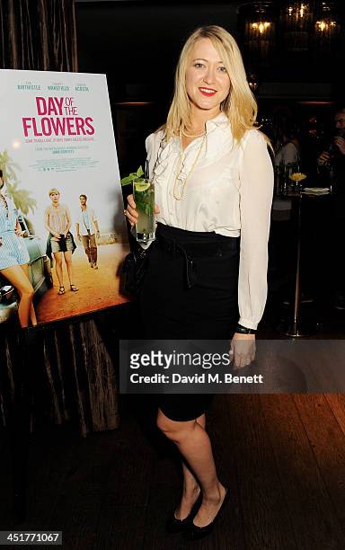 Siobhan Hewlett attends an after party celebrating the UK Premiere of "Day Of The Flowers" at The Mayfair Hotel on November 24, 2013 in London,...