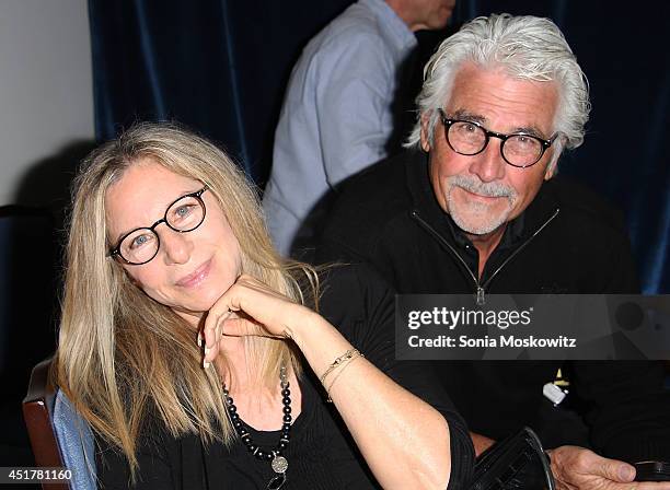 Barbra Streisand and James Brolin attend the "And So It Goes" premiere at Guild Hall on July 6, 2014 in East Hampton, New York.