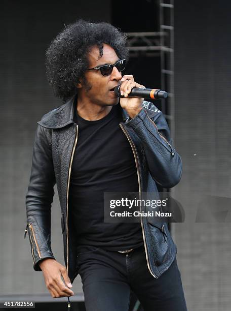 William DuVall of Alice In Chains performs at Day 3 of the Sonisphere Festival at Knebworth Park on July 6, 2014 in Knebworth, England.