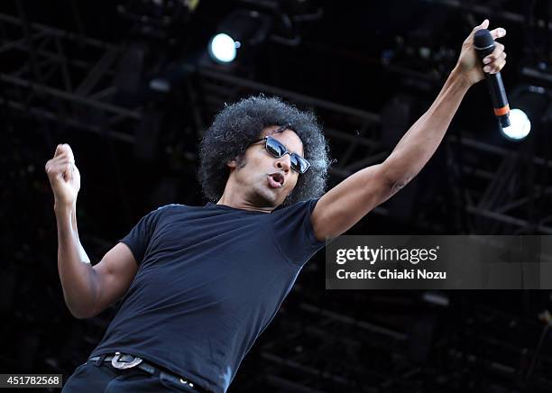William DuVall of Alice In Chains performs at Day 3 of the Sonisphere Festival at Knebworth Park on July 6, 2014 in Knebworth, England.