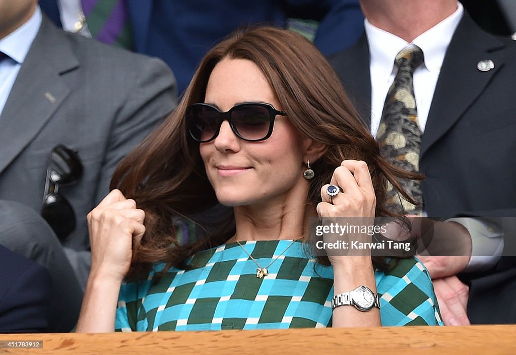 Celebrities Attend The Wimbledon Championships