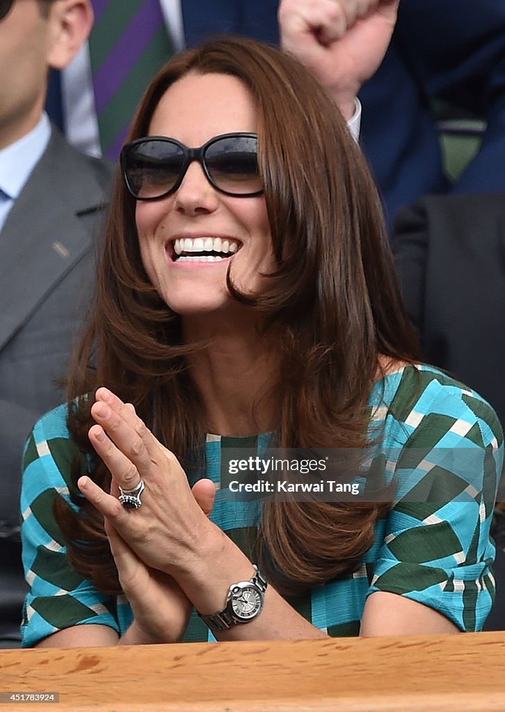 Celebrities Attend The Wimbledon Championships