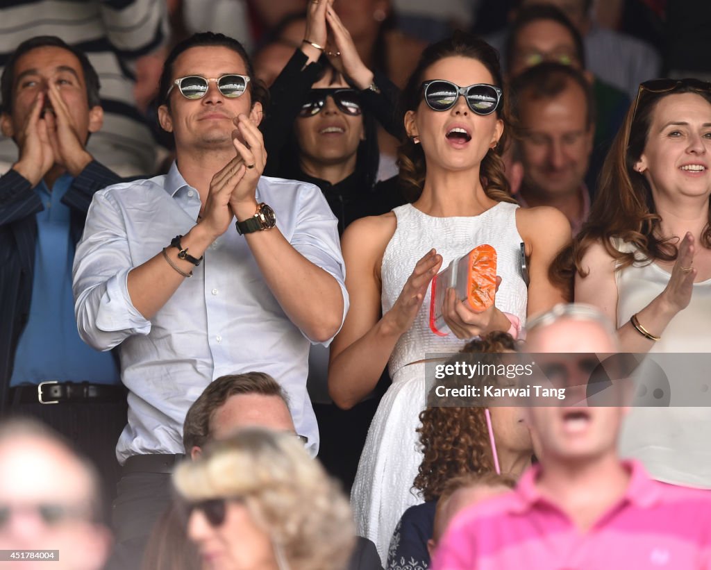 Celebrities Attend The Wimbledon Championships