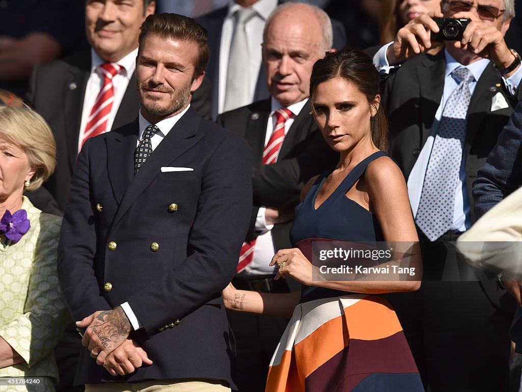 Celebrities Attend The Wimbledon Championships