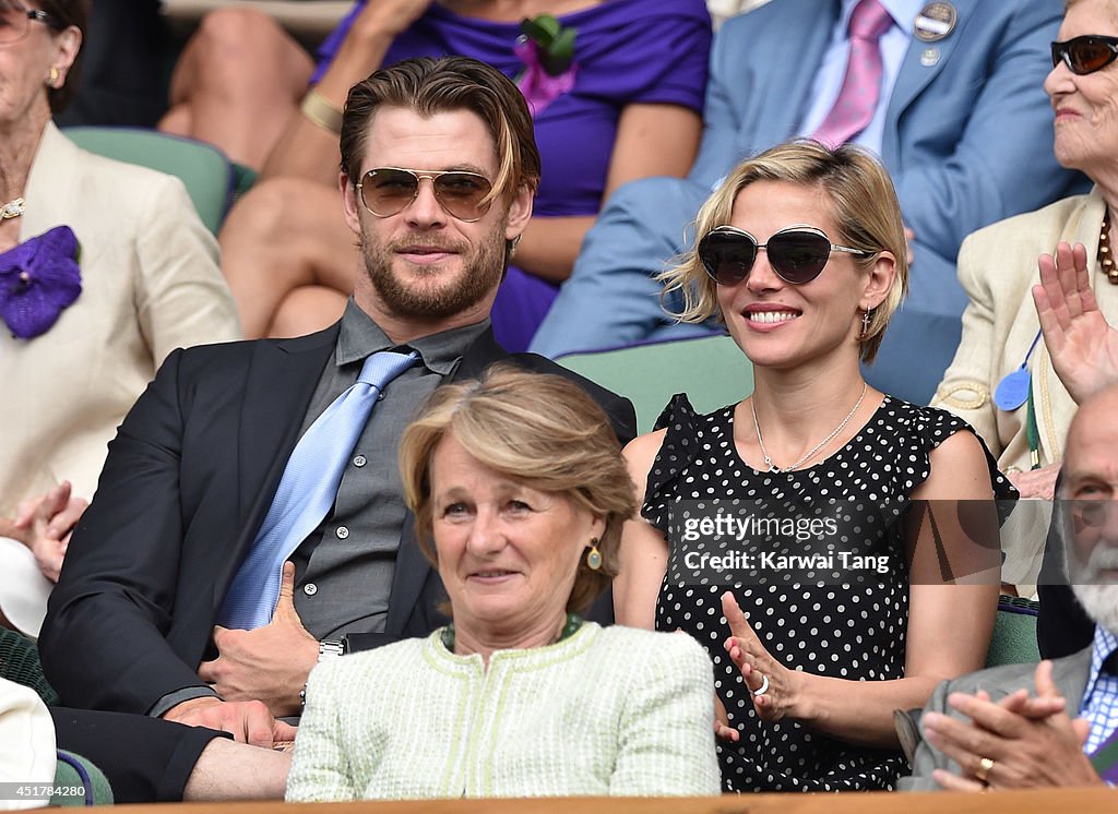 Celebrities Attend The Wimbledon Championships