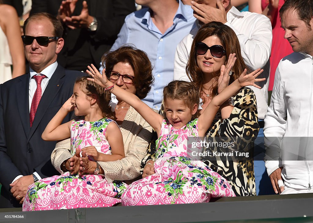 Celebrities Attend The Wimbledon Championships