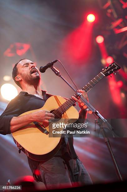Dave Matthews performs at FirstMerit Bank Pavilion at Northerly Island on July 4, 2014 in Chicago, Illinois.
