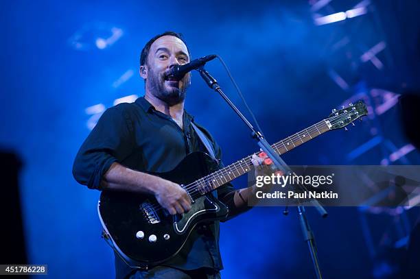 Dave Matthews performs at FirstMerit Bank Pavilion at Northerly Island on July 4, 2014 in Chicago, Illinois.