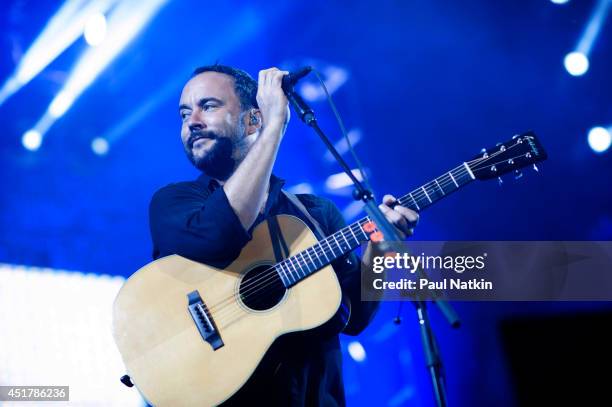 Dave Matthews performs at FirstMerit Bank Pavilion at Northerly Island on July 4, 2014 in Chicago, Illinois.