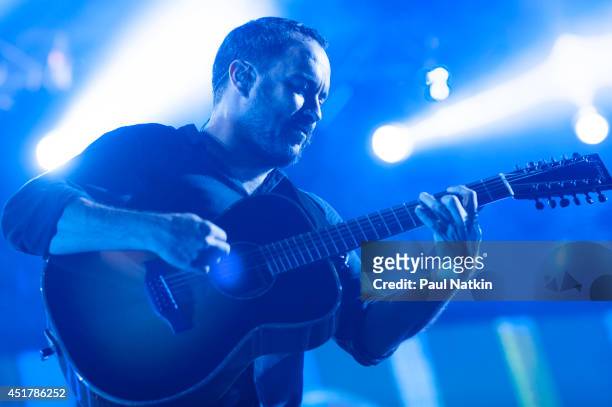 Dave Matthews performs at FirstMerit Bank Pavilion at Northerly Island on July 4, 2014 in Chicago, Illinois.