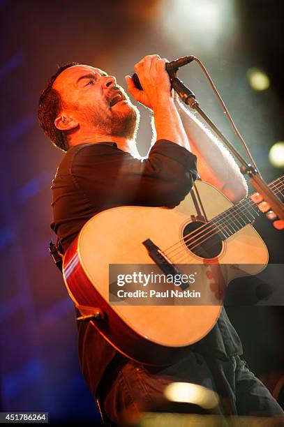 Dave Matthews performs at FirstMerit Bank Pavilion at Northerly Island on July 4, 2014 in Chicago, Illinois.