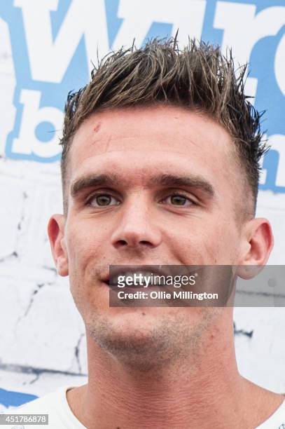 Gary 'Gaz' Beadle backstage at the Wireless Festival Birmingham at Perry Park on July 6, 2014 in Birmingham, United Kingdom.