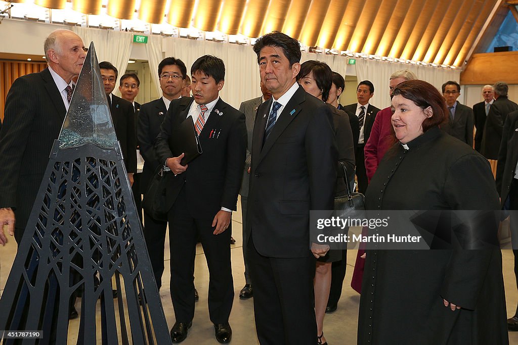 Japanese Prime Minister Shinzo Abe Visits New Zealand