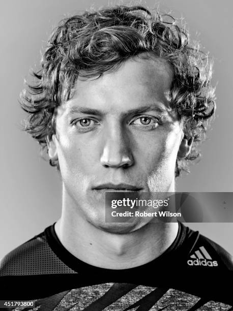 Rugby union player Billy Twelvetrees is photographed for the Sunday Times on January 17, 2014 in Gloucester, England.