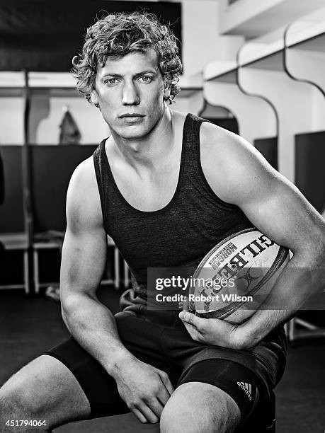 Rugby union player Billy Twelvetrees is photographed for the Sunday Times on January 17, 2014 in Gloucester, England.