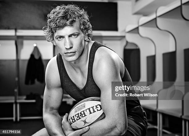 Rugby union player Billy Twelvetrees is photographed for the Sunday Times on January 17, 2014 in Gloucester, England.