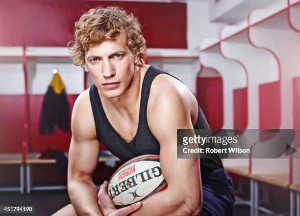 Rugby union player Billy Twelvetrees is photographed for the Sunday Times on January 17, 2014 in Gloucester, England.