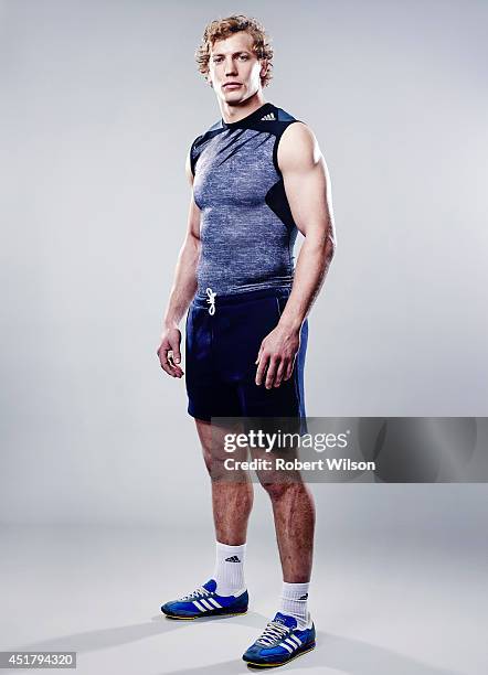 Rugby union player Billy Twelvetrees is photographed for the Sunday Times on January 17, 2014 in Gloucester, England.