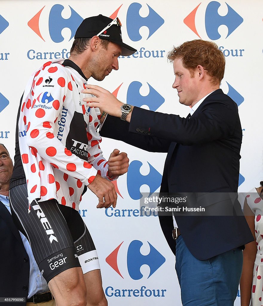 The Duke & Duchess of Cambridge And Prince Harry Attend The Tour De France Grand Depart