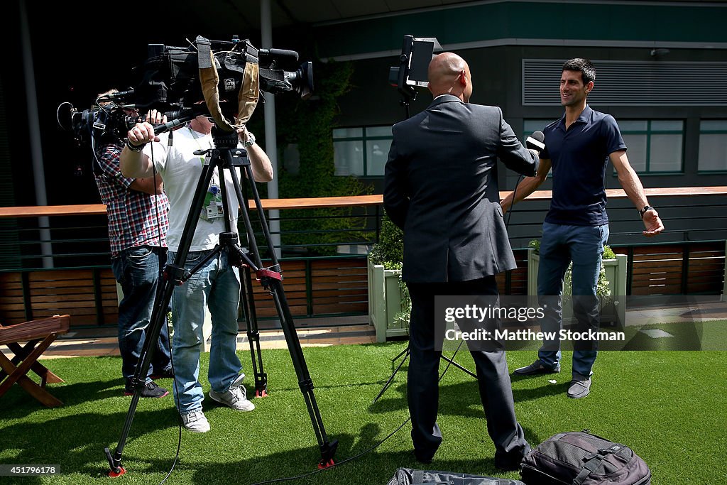 Wimbledon Winner Novak Djokovic Photocall