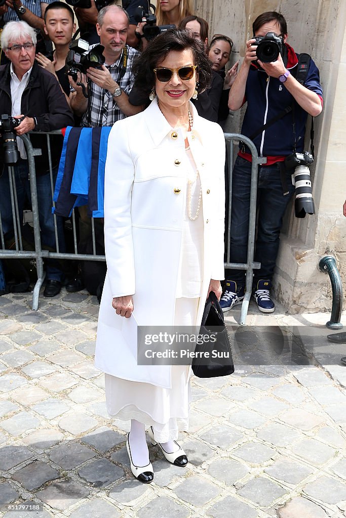 Christian Dior : Outside Arrivals - Paris Fashion Week : Haute-Couture Fall/Winter 2014-2015