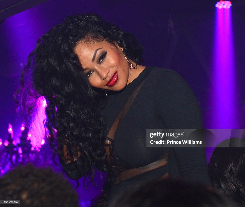 Lashontae Heckard attends a party at Prive on November 22, 2013 in