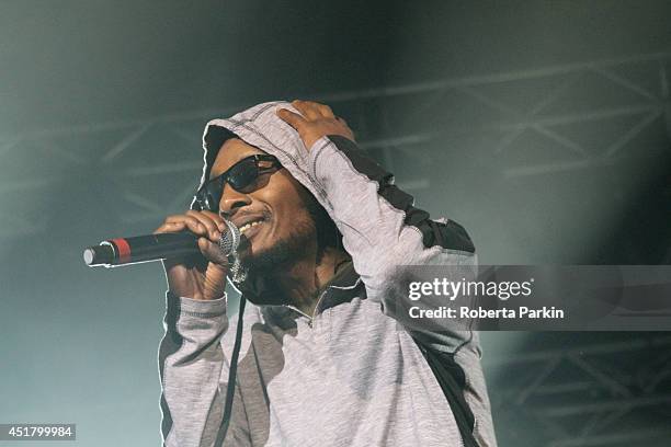 Del the Funky Homosapien of Deltron 3030 performs during the 2014 Festival International de Jazz de Montreal on July 6, 2014 in Montreal, Canada.
