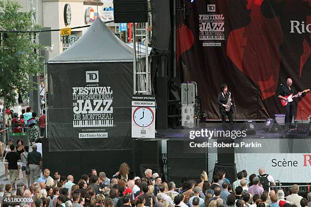 Crowd during the 2014 Festival International de Jazz de Montreal on July 6, 2014 in Montreal, Canada.