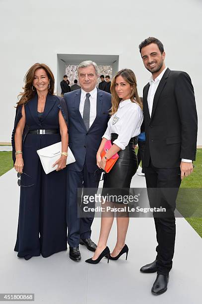 Katia Toledano, Sidney Toledano, Julia Toledano and Alan Toledano attend the Christian Dior show as part of Paris Fashion Week - Haute Couture...