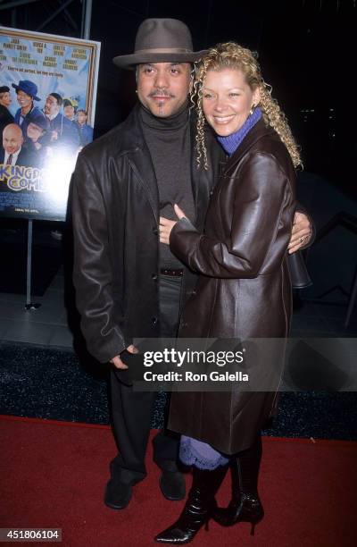 Singer Howard Hewett and wife Angela attend the Ninth Annual Pan African Film & Arts Festival - "Kingdom Come" Screening on February 8, 2001 at the...