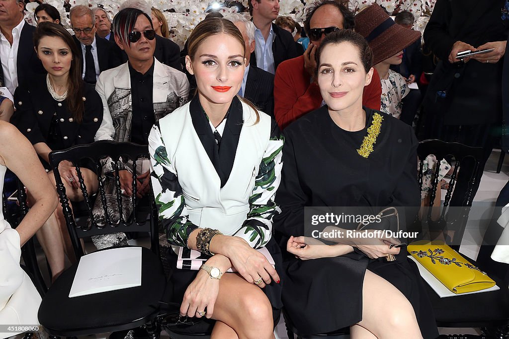 Christian Dior : Front Row - Paris Fashion Week : Haute-Couture Fall/Winter 2014-2015