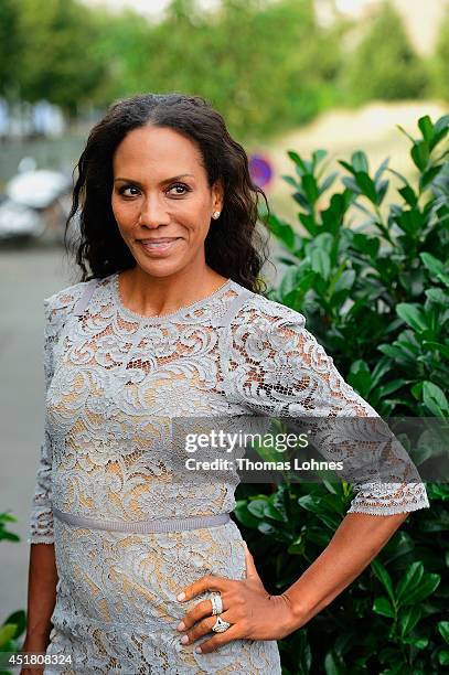 Barbara Becker arrives for the Opening Night by Grazia fashion show during the Mercedes-Benz Fashion Week Spring/Summer 2015 at Erika Hess Eisstadion...