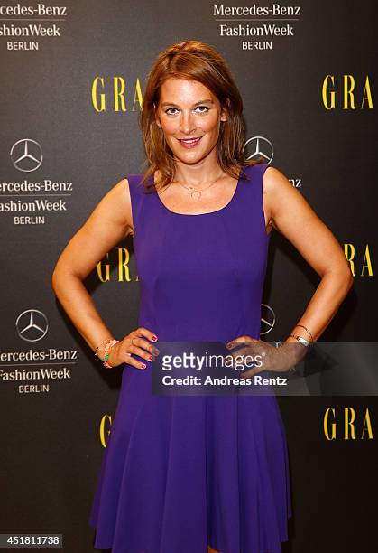 Josephine Thiel arrives for the Opening Night by Grazia fashion show during the Mercedes-Benz Fashion Week Spring/Summer 2015 at Erika Hess...