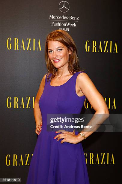 Josephine Thiel arrives for the Opening Night by Grazia fashion show during the Mercedes-Benz Fashion Week Spring/Summer 2015 at Erika Hess...