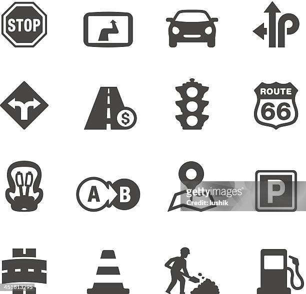 mobico icons - road trip - road construction 幅插畫檔、美工圖案、卡通及圖標