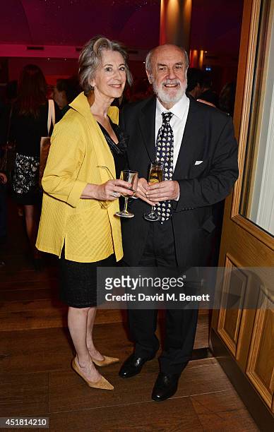 Maureen Lipman and Guido Castro attend an after party following the press night performance of 'Daytona' at the Haymarket Hotel Haymarket on July 7,...