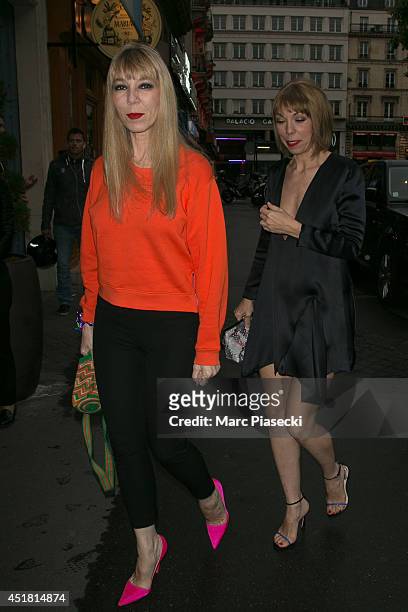 Victoire de Castellane and Mathilde Favier arrive to attend the Dior Private Dinner as part of Paris Fashion Week - Haute Couture Fall/Winter...