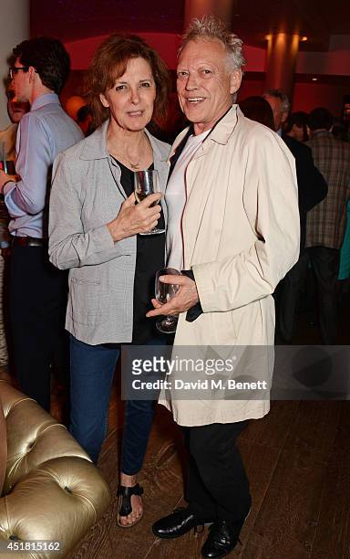 Kate Fahy and Hilton McRae attends an after party following the press night performance of 'Daytona' at the Haymarket Hotel Haymarket on July 7, 2014...
