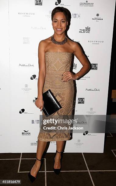 Writer Cush Jumbo attends the post show party, The 25th Hour, following The Old Vic's 24 Hour Celebrity Gala 2013 at Rosewood London on November 24,...