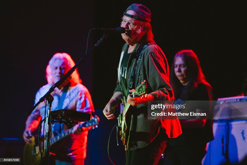 Neil Young & Crazy Horse Performs in Concert in Reykjavik, Iceland