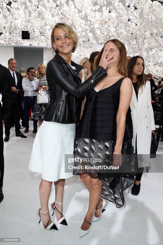 Christian Dior : Front Row - Paris Fashion Week : Haute-Couture Fall/Winter 2014-2015