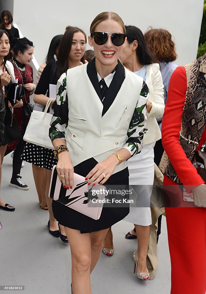 Christian Dior : Outside Arrivals - Paris Fashion Week : Haute-Couture Fall/Winter 2014-2015