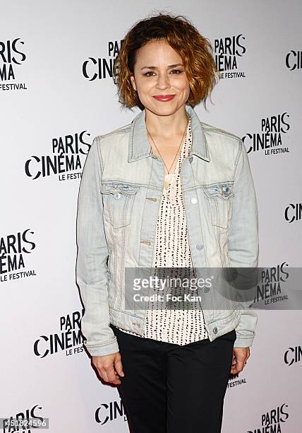 Xavier Dolan's actress Suzanne Clement attends the screening of Andre Techine's film "L'Homme Qu'on Aimait Trop" on day 3 of Festival Paris Cinema...